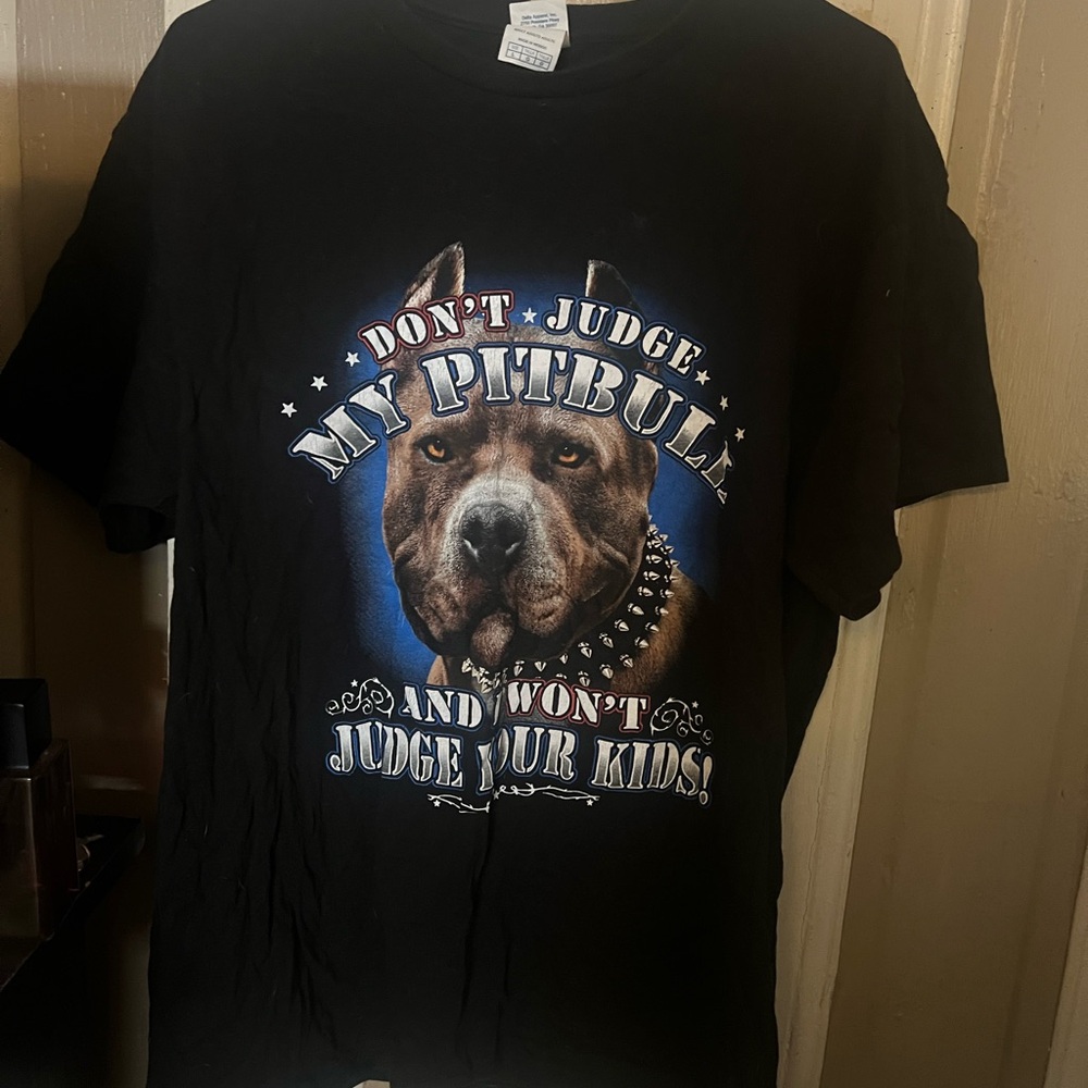 Black Pitbull Graphic T-Shirt